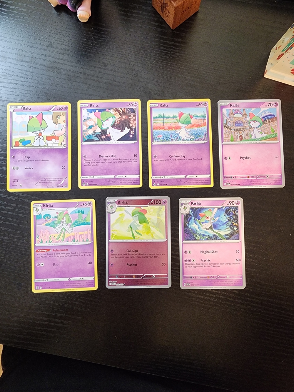 Kirlia & Ralts Trading Card Set